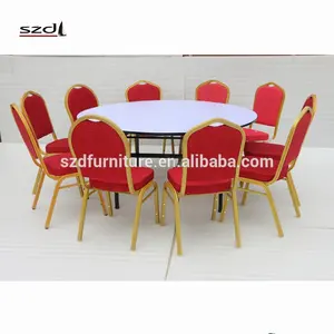 Tabela de casamento redonda dobrável, banquete de mesa de metal SDB-45