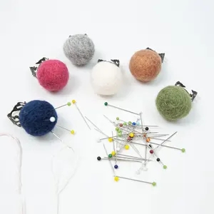 Mini Anel Pin Almofada Pincushions Needlework DIY Artesanato Agulhas Titular para Costura e Quilting