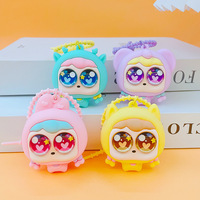 Porte-clés chat à yeux boule, jouets anti-stress, porte-clés chat mignon pour sac à main, sac à dos, clé de voiture, cadeaux