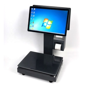 POS System Terminal Dual Touch Cash Register Balance Retail <strong>Weighing</strong> Payment Reader Printer Equipment All in One <strong>Scales</strong> - Product Image 6