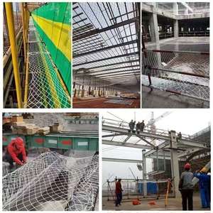 ตาข่ายทนไฟสีขาว HDPE PP ความแข็งแรงสูงสำหรับกั้นสินค้าที่ปลอดภัย - Product Image 3