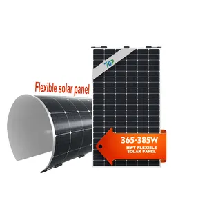 Công nghiệp và nhà sử dụng có thể gập lại linh hoạt tấm pin mặt trời hệ thống 375W 385W giá rẻ giá paneles solares linh hoạt panel năng lượng mặt trời