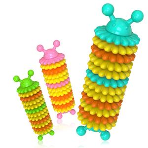 Caterpillar diş temizleme tasarım TPR çiğnemek köpek oyuncak Pet gıcırtı oyuncak - Product Image 1