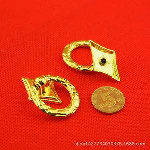 Furniture Handle Alloy 29x42mm Imitation <b>Gold</b> <b>Drawer</b> <b>Pull</b> Novelty Shape Traditional Design CC37 - Product Image 2