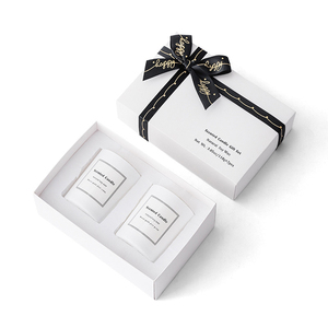 Luxury Candle Jars Lid And Boxes Set Paper Inserts Unique Gift Scented Vessels Candles Packaging Box