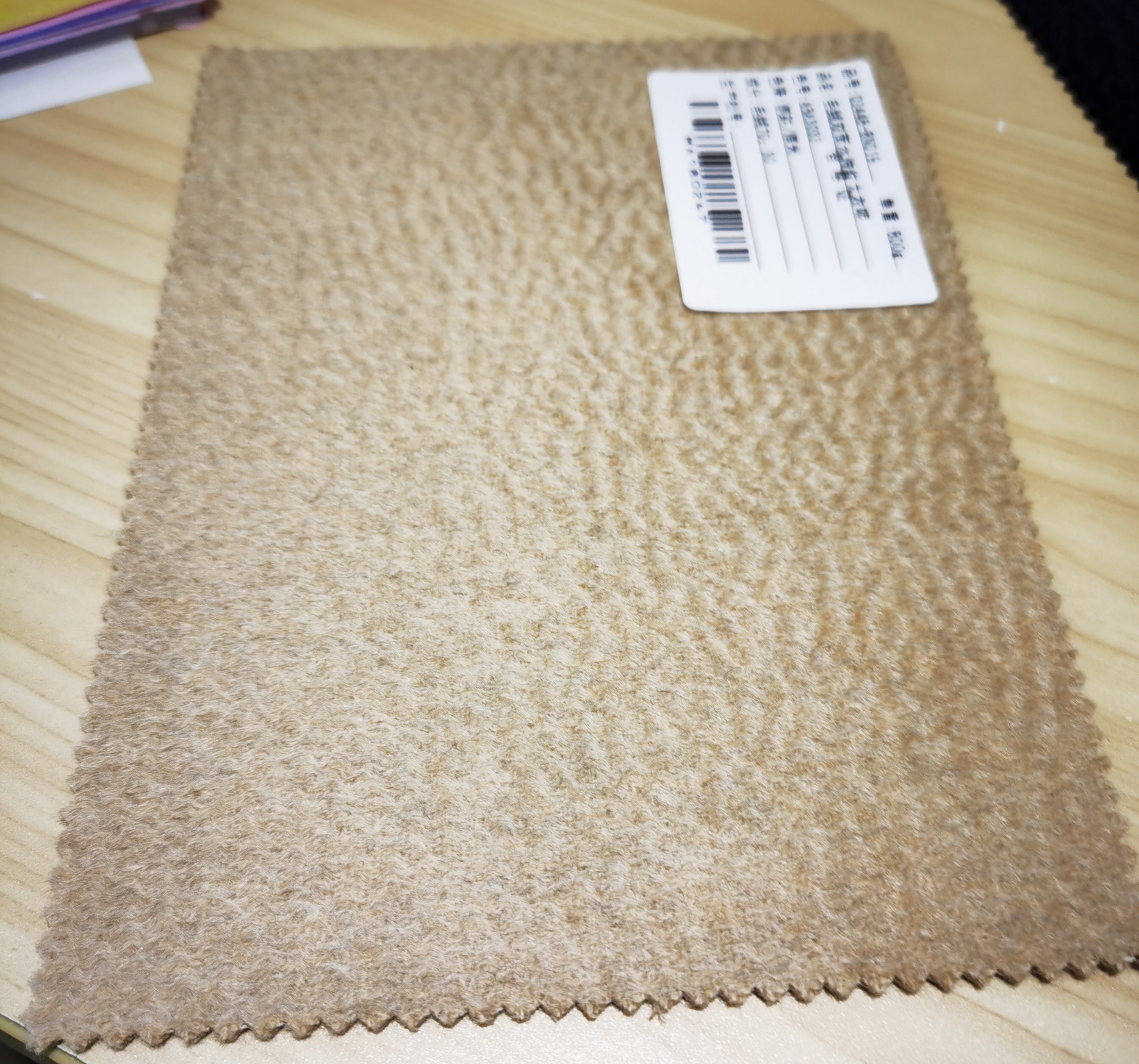 Ready to Ship 30%cashmere 70% Wool 800g/m Double Face Water Ripple Woolen Fabrics for Winter Coat