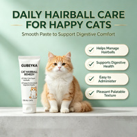 Pâte de supplément anti-boules de poils pour chats avec formule naturelle à base d'herbe à chat, absorption rapide et soutien digestif pour le soulagement des boules de poils