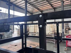 Netz-Arbeitsplattform für Teleskoplader <span class=keywords><strong>48</strong></span> x 47 x 92 Zoll 1700 lbs Tragfähigkeit Sicherheitskorb Gabelstapler-Anbaugerät - Product Image 4