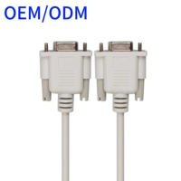 Cable de Extensión DB9 Macho a Hembra de Longitud Personalizable, Cable Serial RS232 de 9 Pines, Puerto COM, Ensamblaje de Cable Personalizado para Uso Industrial