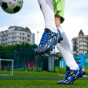 Chaussures de football pour enfants transfrontalières, crampons moulés à crampons longs pour garçons et filles, entraînement professionnel, matchs, étudiants, jeunes, vente en gros - Product Image 4