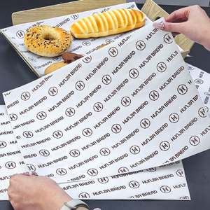 Custom Disposable <b>Food</b> Grade Eco-Friendly Biodegradable Recyclable Greaseproof PE Coated <b>Paper</b> Sandwich Hamburger <b>Wrapping</b> - Product Image 3