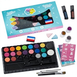 Kit Profesional de Pintura Facial de 20 Colores, No Tóxico, Set de Pintura Corporal para Niños, Paleta de Maquillaje de Grado Cosmético Seguro para Halloween - Product Image 1