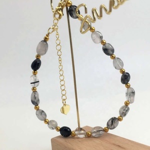 Irregular Natural Stone <strong>Bracelet</strong> 6-8MM <strong>Beads</strong> Lobster Clasp <strong>Bracelets</strong> for Women Men Adjustable Healing Crystal Chakra Jewelry - Product Image 5