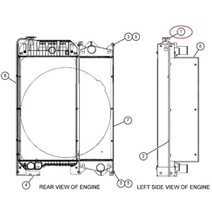 Piezas de Maquinaria Industrial, Tapa del Radiador del Motor C4.4 C6.6 C7.1, Tapa del Tanque de Agua 2116574 211-6574 - Product Image 2