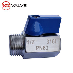 <span class=keywords><strong>Mini</strong></span> válvula de bola de acero inoxidable, rosca macho hembra, Manual, 1/4 ", 1/8", SS304 - Product Image 5