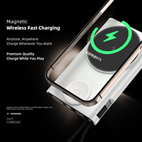 Batterie externe magnétique sans fil 10000 mAh 3-en-1 à charge rapide avec support pliable Type-C PD pour iPhone, Apple Watch et écouteurs - Livraison mondiale