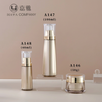 Ensemble de flacons et pots cosmétiques en plastique pour soins de la peau (40 ml, 100 ml, 50 g) – Lotion, essence, crème solaire, crème visage – Personnalisable avec logo et couleur