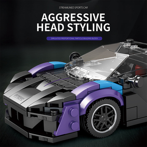 Simulación <span class=keywords><strong>de</strong></span> carreras <span class=keywords><strong>para</strong></span> adultos Technolgie Super Running Model Brick Car Set Model Building Block Toy Assembly with Car Assembly Toy Set - Product Image 5