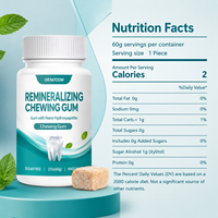 Chewing-gum sans sucre au xylitol OEM, saveur menthe, pour une haleine fraîche, bien-être dentaire, complément de soins bucco-dentaires, marque privée