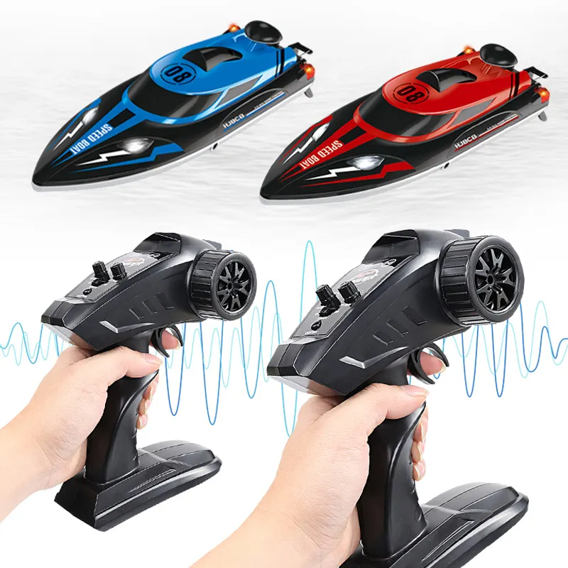 HJ808 2.4GHz Remote Control Water Cooling High-Speed Racing Boat with Lights Rc Speed Boat