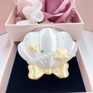 Soporte de Teléfono con Diseño de Concha Marina 3D, Textura de Seda Brillante, Soporte de Teléfono con Airbag, Soporte para Teléfono Móvil, Regalo para Chicas - Product Image 5