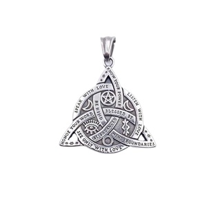 Pendentif en acier inoxydable, bijoux vikings, symbole protecteur, pendentifs celtiques, bijoux, symboles de guerrier viking, patrimoine culturel - Product Image 3