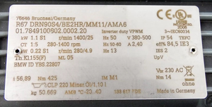 มอเตอร์เกียร์ Eurodrive R67 DRN90S4/BE2HR/MM11/AMA6 ของแท้ใหม่ 100 ชิ้น มีสินค้าในคลัง - Product Image 6