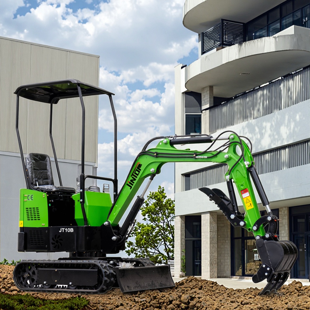 HT10B 1Ton CE EPA Euro 5 мини-экскаватор небольшой экскаватор высокоэффективный землеройный станок
