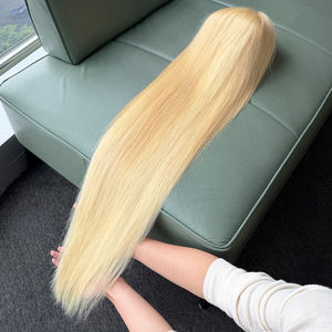 Cabello Vietnamita Liso de 30 Pulgadas, 180% de Densidad, Cabello Virgen de Primera Calidad # Pelucas con cierre HD 613 6*6 al por mayor, cabello humano real, peluca larga y lisa - Product Image 4