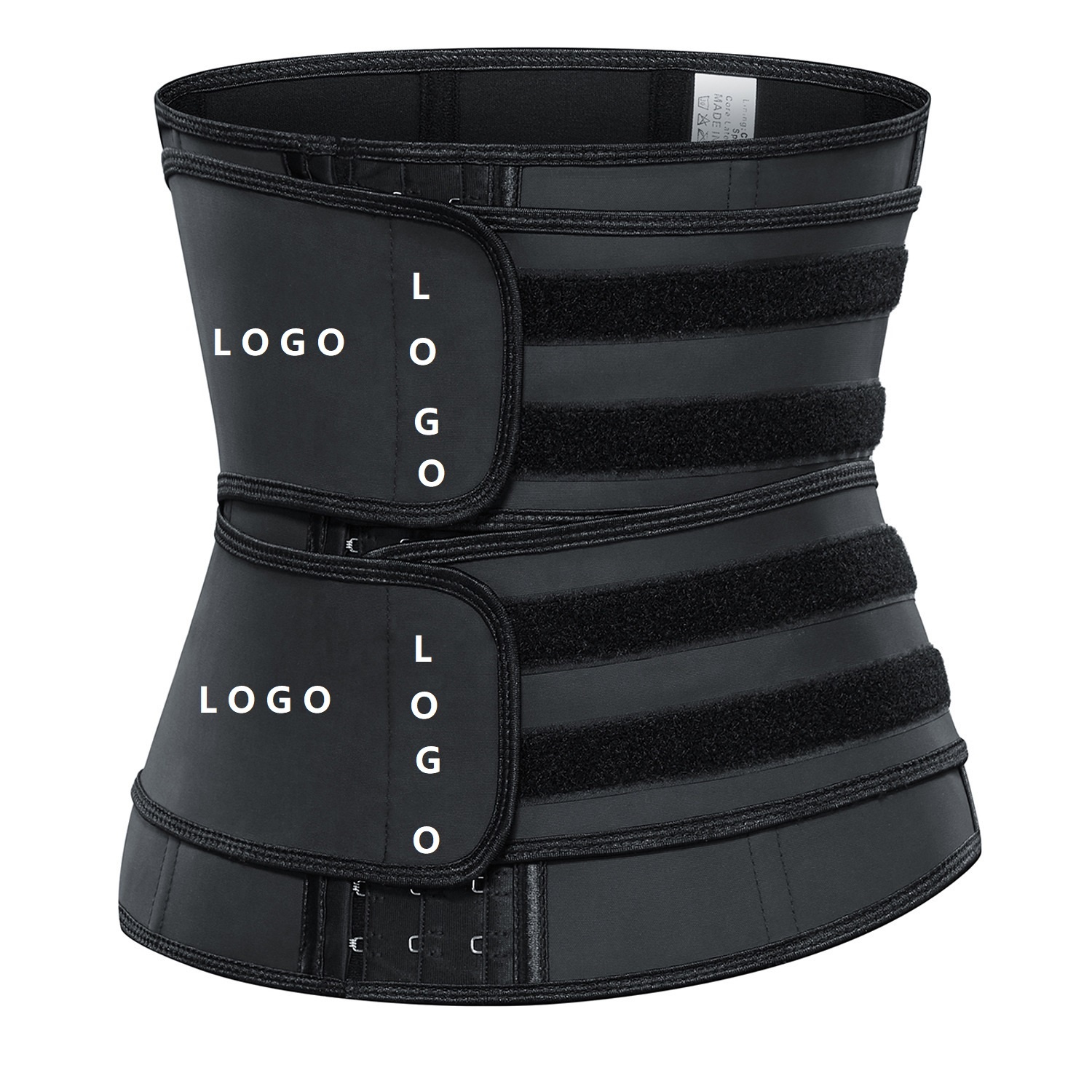 LW custom logo plus size breathable sports fitness corset double belt body slimming waist trainers and shape wear for women