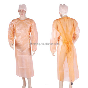 Robe chirurgicale d'isolement jetable non tissée imperméable respirante pour médecin/chirurgien/patient/visiteur/hôpital - Product Image 6