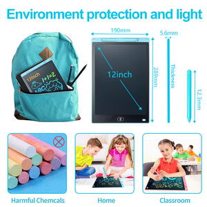 Tablette d'écriture numérique LCD pour enfants, personnalisable, multicolore, 12 pouces, très vendue, pour <span class=keywords><strong>dessin</strong></span> <span class=keywords><strong>et</strong></span> gribouillage - Product Image 2