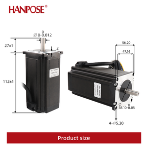 Motor Paso a Paso HANPOSE Nema23, Altura del Cuerpo 23HS11240, 4A, 3N.<span class=keywords><strong>M</strong></span>, Motor Híbrido de 2 Fases, 57, 24V, Fabricante Directo de <span class=keywords><strong>M</strong></span>áquinas de Grabado - Product Image 3