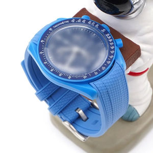 <span class=keywords><strong>Correa</strong></span> de <span class=keywords><strong>Reloj</strong></span> de Repuesto de Goma Curva con Hebilla de Metal para Omega X <span class=keywords><strong>Swatch</strong></span> Speedmaster 20mm, Correas de <span class=keywords><strong>Reloj</strong></span> de Silicona de Lujo - Product Image 4