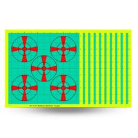 Diana de Plástico Amarilla con Diseño de Plumas Dericsson 12x12 para Entrenamiento de Tiro con Arco y Flechas