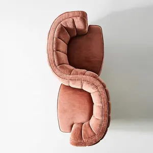 Designer di personalità francese creativo alieno doppio sedile divano in tessuto rosa negozio di abbigliamento salone di bellezza esclusivo