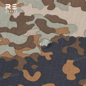 Tela de Camuflaje Chino <span class=keywords><strong>Flecktarn</strong></span> Tibet-tarn Plateau Highland para Uniformes, NYCO 50/50, Rip-Stop, Impresa, de Nailon y Algodón, Impermeable, IRR - Product Image 2