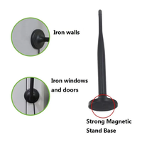 Antena WiFi Omni Directional Wavelink 2.4GHz dengan Kabel RG174, Gain 5dBi, Jangkauan Jauh, Tipe Whip untuk Kamera dan Router