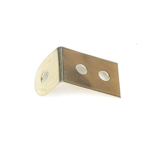 Gold 7-Shaped Right Angle Semi-Circular Corner Brackets Carbon Steel Plated Durable Furniture <b>Hardware</b> For Frames Tables Chairs - Product Image 2