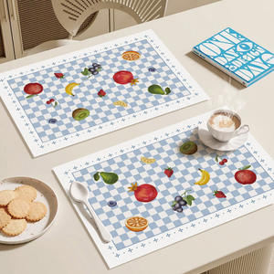 Nappe de table en PVC 30x45 cm, imperméable, résistante à la chaleur, motif boissons glacées, pour usage domestique - Product Image 4