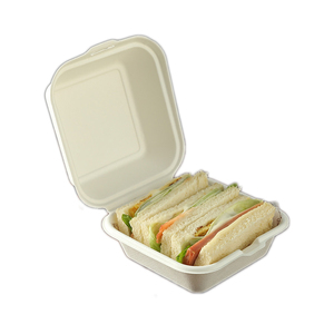 纸浆三明治盒 食品盒 蛋糕汉堡盒 - Product Image 1