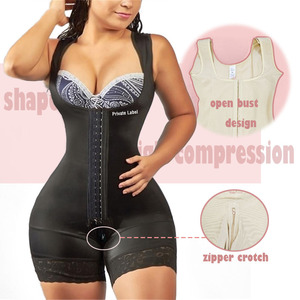 Vêtements de forme personnalisés à buste ouvert Combinaison à haute compression Réduction de la <span class=keywords><strong>cellulite</strong></span> Collants de mise en forme d'abdominoplastie Ceinture de récupération en C - Product Image 1