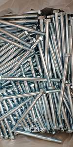 Pernos de Cabeza Hexagonal M12 <span class=keywords><strong>M18</strong></span> M24 de Acero al Carbono/Acero Inoxidable, Zincados, CLASE 4.8 8.8 10.9, Sustitución General y Arbitraria para Cualquier Perno - Product Image 5