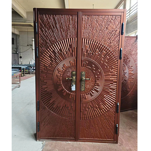 Techtop thiết kế truyền thống hoàn thành công nghiệp phong cách cắt laser thép cửa vòm rèn sắt biệt thự cổng cho bên ngoài ứng dụng - Product Image 4