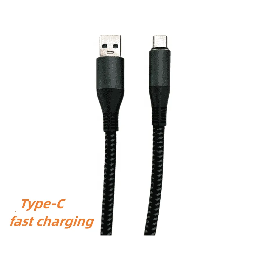 Factory 1m 1.2m 1.5m Braided Micro Usb Cable Sync Data Cable For Mobile Phone Usb C Cable