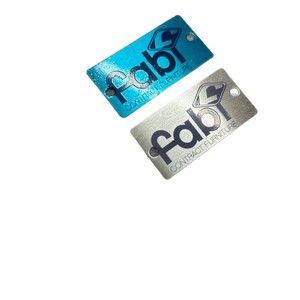 Plaque signalétique personnalisée en métal Fabi, aluminium, acier inoxydable, impression couleur, logo pour meubles, étiquette OEM - Product Image 5