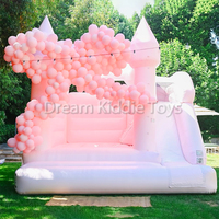 Château gonflable bleu commercial avec toboggan combiné, château gonflable pour mariage, château gonflable pour sauter pour les fêtes