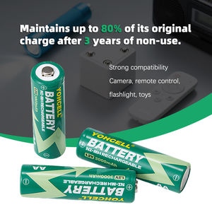 YOHCELL lunga durata 1.2 Volt personalizzato 2800mAh Small NIMH 1.2 v AA batterie ricaricabili batteria 2 pacchi - Product Image 4