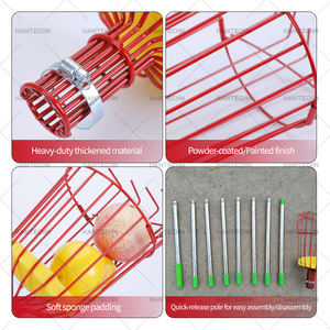 Telescópico Jardim Redondo Metal Fruit Picker Harvester Basket Garden ferramenta longa alça telescópica frutas picker com almofada - Product Image 4