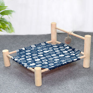 आउटडोर पोर्टेबल शिविर कुत्ते बिस्तर लकड़ी पालतू खाट ऊंचा बिल्ली झूला बिस्तर <span class=keywords><strong>Foldable</strong></span> ऊंचा पालतू बिस्तर - Product Image 2